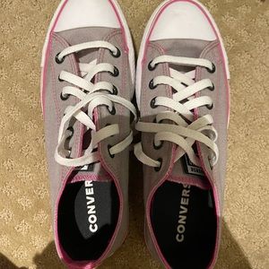 LIKE NEW! Customized Converse Chuck Taylor platform sneaker.